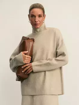 Джемпер с воротником стойкой