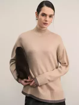 Джемпер с воротником стойкой