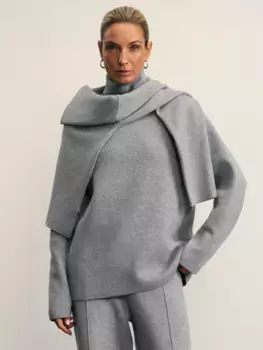 Джемпер с воротником стойкой