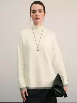 Джемпер с воротником стойкой