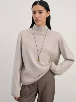 Джемпер с воротником-стойкой из вискозы