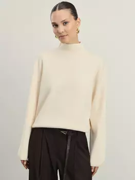 Джемпер с воротником-стойкой из вискозы