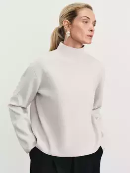 Джемпер с воротником-стойкой из вискозы