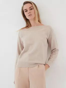 Джемпер с вырезом-лодочкой