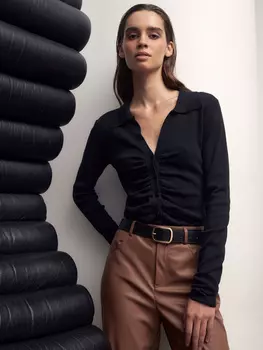 Джемпер со сборками