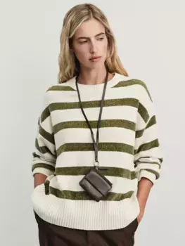 Джемпер свободного кроя из синели