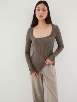 Джемпер в рубчик