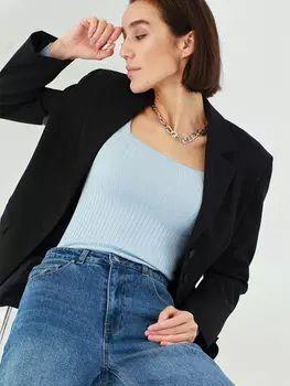 Джемпер в рубчик