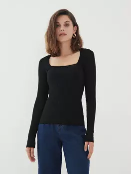 Джемпер в рубчик