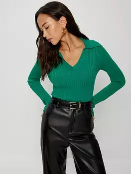 Джемпер в рубчик