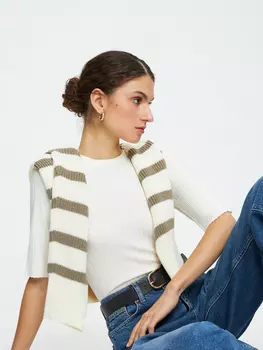 Джемпер в рубчик