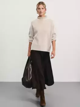 Джемпер в рубчик из хлопка