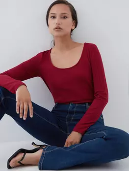 Блузка в рубчик