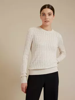 Джемпер вязки косы