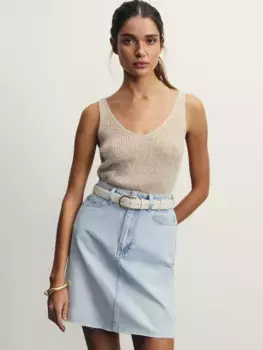 Джинсовая юбка мини