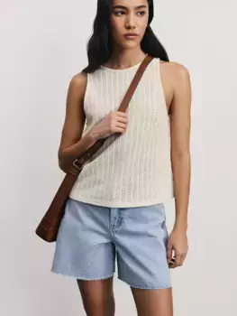 Джинсовые шорты А-силуэта