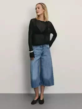 Джинсовые шорты бермуды удлиненные