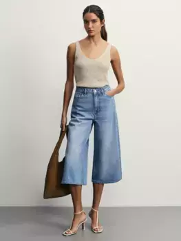 Джинсовые шорты бермуды удлиненные