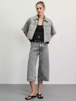 Джинсовые шорты бермуды удлиненные