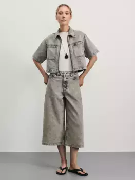 Джинсовые шорты бермуды удлиненные