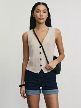 Джинсовые шорты mom fit