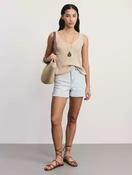 Джинсовые шорты mom fit