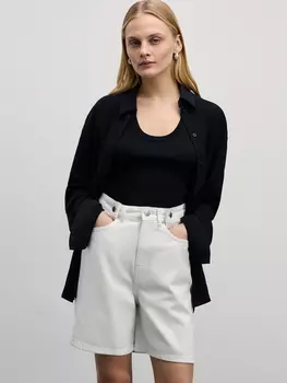 Джинсовые шорты с регулируемым поясом