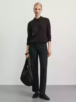 Джинсы baggy с резинкой в поясе