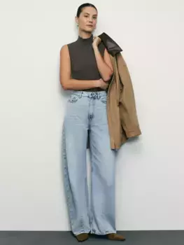 Джинсы barrel с высокой посадкой