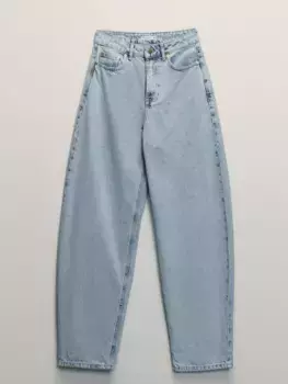 Джинсы barrel с высокой посадкой