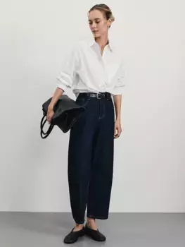 Джинсы barrel с высокой посадкой