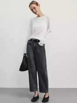 Джинсы barrel с высокой посадкой