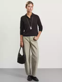 Джинсы barrel с высокой посадкой