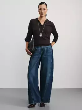 Джинсы barrel с высокой посадкой