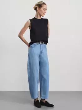 Джинсы barrel с высокой посадкой