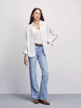 Джинсы bootcut с молниями