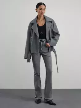 Джинсы bootcut с высокой посадкой