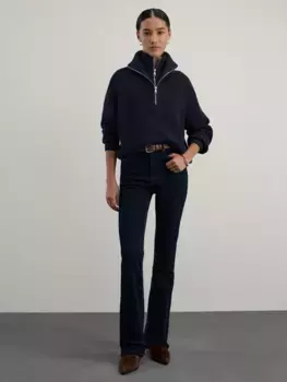 Джинсы bootcut с высокой посадкой