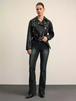 Джинсы bootcut с высокой посадкой