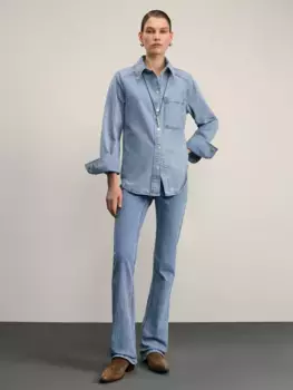 Джинсы bootcut с высокой посадкой
