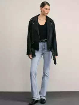 Джинсы bootcut с высокой посадкой