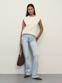 Джинсы bootcut с высокой посадкой