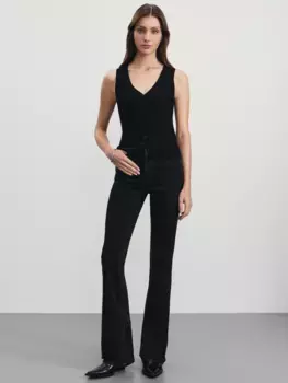 Джинсы bootcut с высокой посадкой