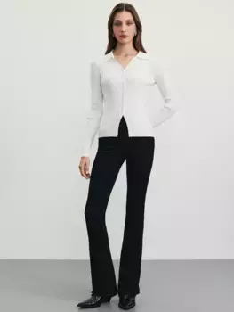 Джинсы bootcut с высокой посадкой