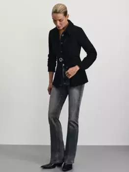 Джинсы bootcut с высокой посадкой