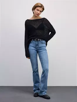 Джинсы bootcut со средней посадкой