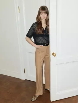 Джинсы cropped с отворотами