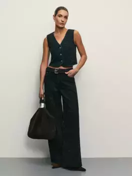 Джинсы loose с высокой посадкой