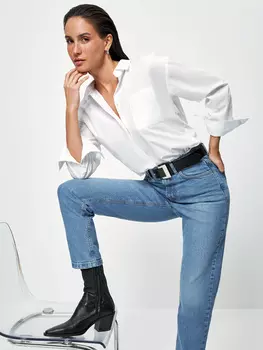 Джинсы mom fit