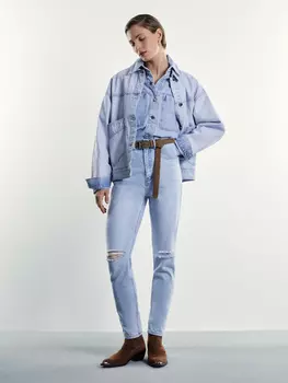 Джинсы mom fit с высокой посадкой